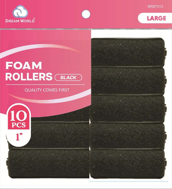 DREAM ROLLER FOAM-BK 10CT LARGE 1 IN
