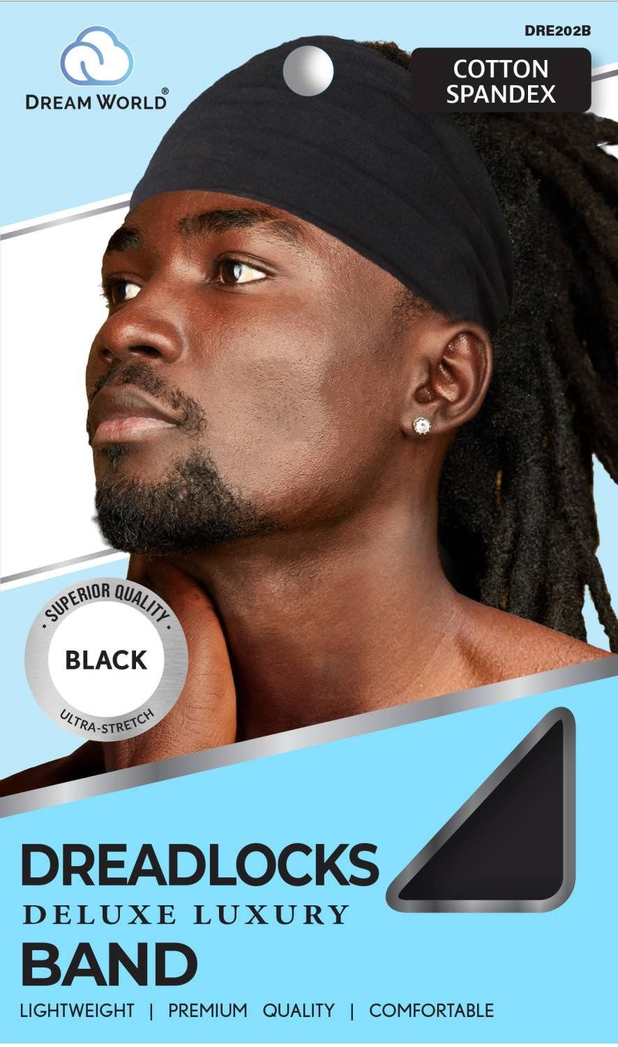 DREAM U-DREADLOCKS BAND BLACK