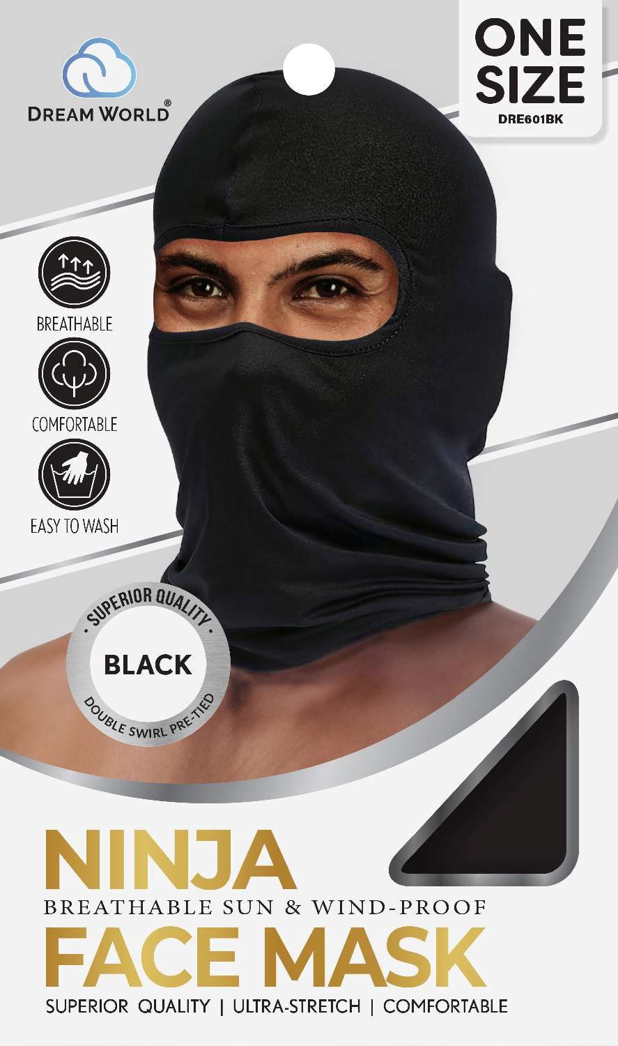DREAM U-NINJA FACE MASK BLACK