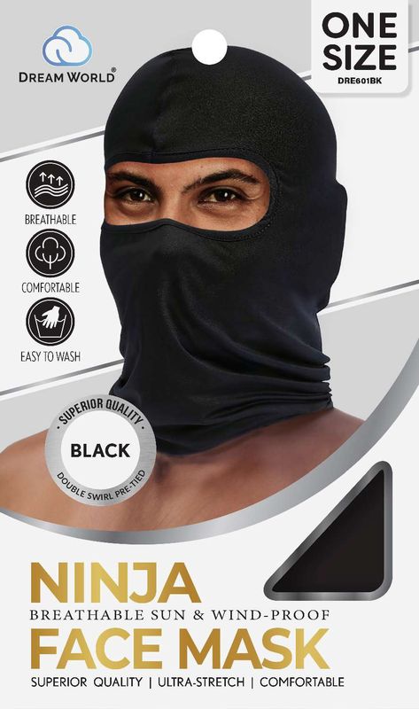 DREAM U-NINJA FACE MASK BLACK