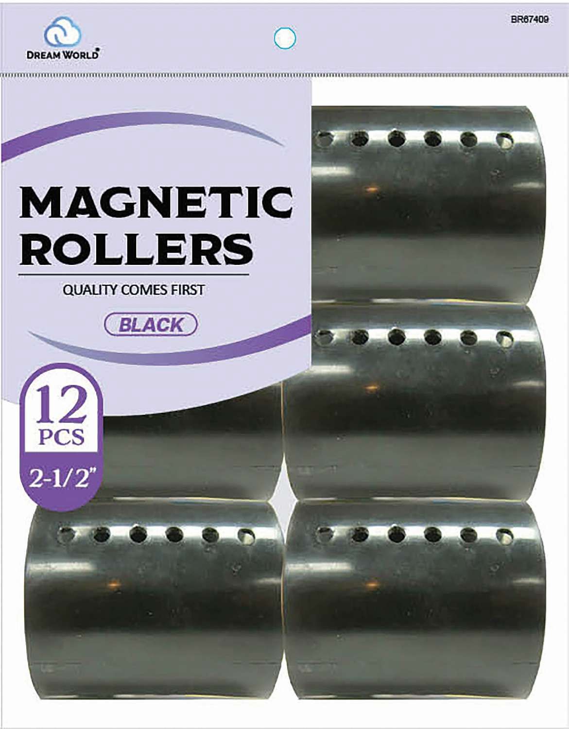 DREAM ROLLER MAGNETIC-BK 6CT 2.5 IN