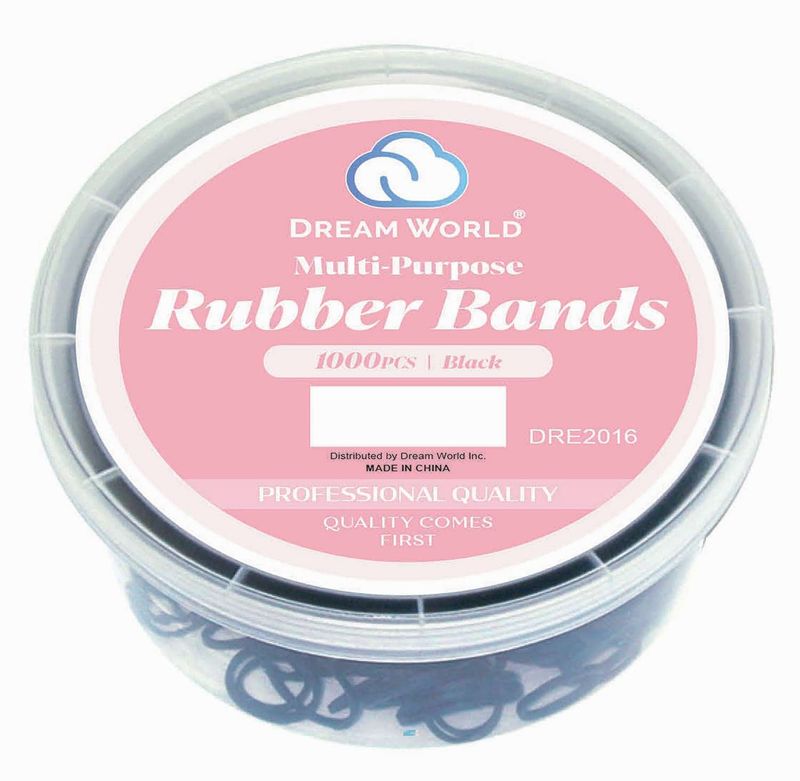DREAM RUBBER BANDS 1000CT/JR BLACK