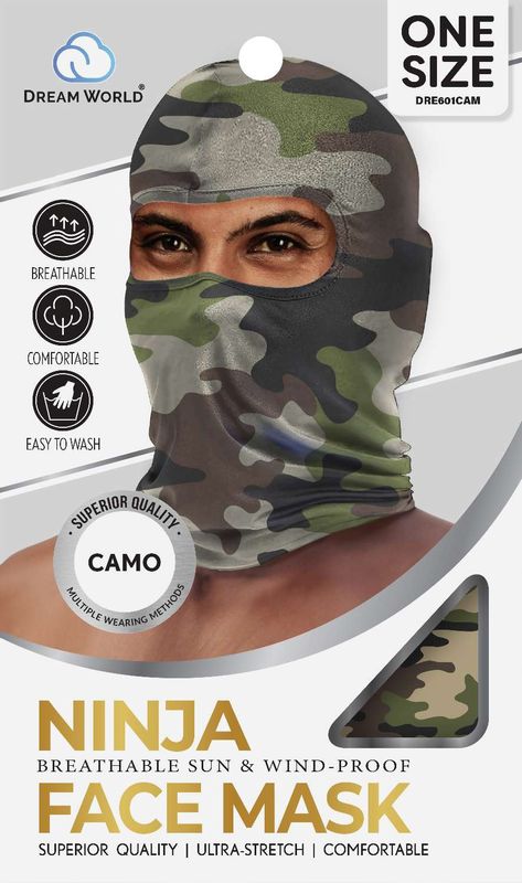 DREAM U-NINJA FACE MASK CAMO