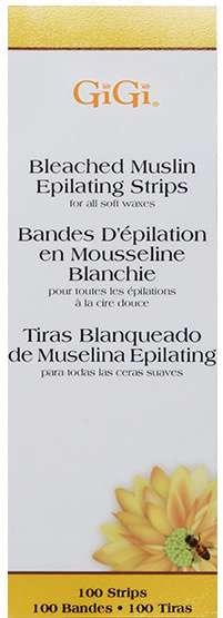 GIGI STRIPS BLEACHED MUSLIN SMALL 100PK