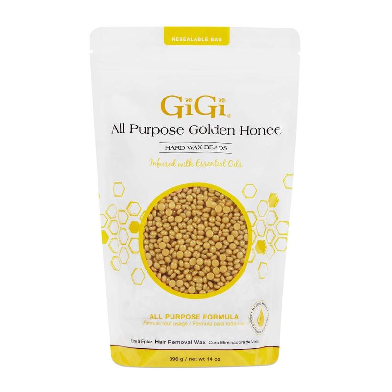GIGI WAX BEADS ALL PURPOSE GOLDEN HONEE 14 OZ