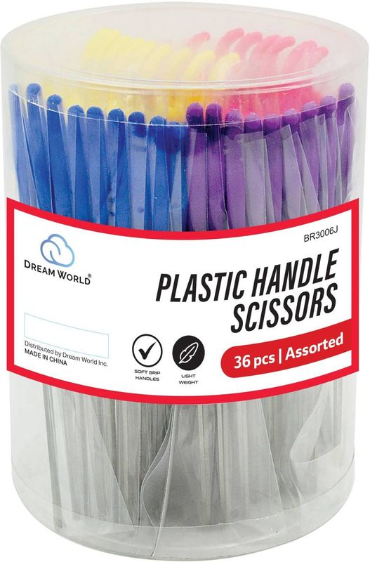 DREAM SCISSOR W/ASST HANDLE JAR 36/JAR