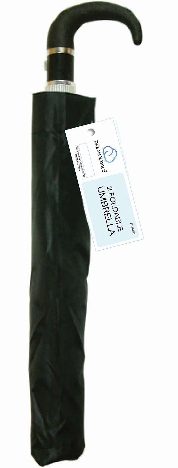 DREAM UMBRELLAR AUTO 2 FOLDABLE BLACK