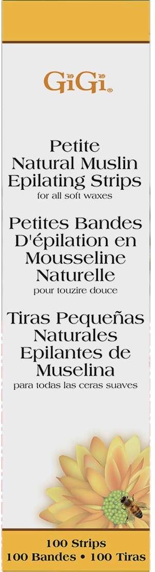 GIGI STRIPS NAT MUSLIN EPILATING PETITE 100PK