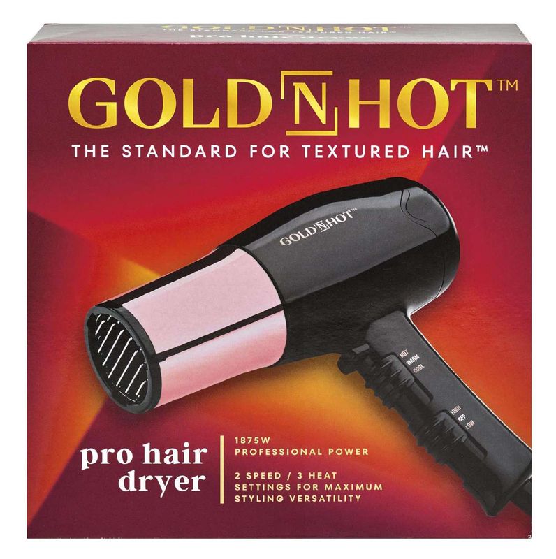 GOLD N HOT DRYER STYLER GOLD BARREL 1875W