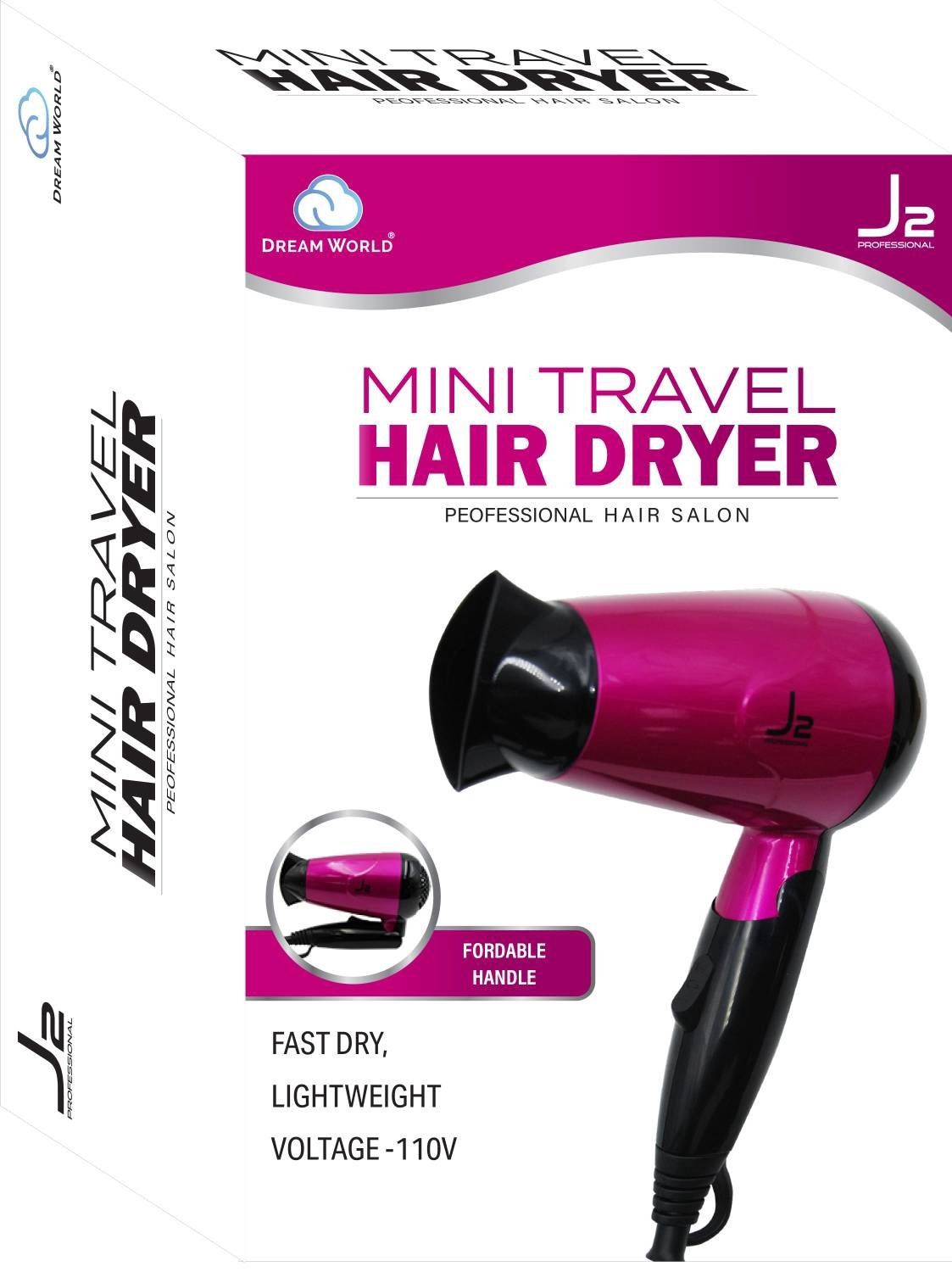 J2 H/T DRYER PINK MINI