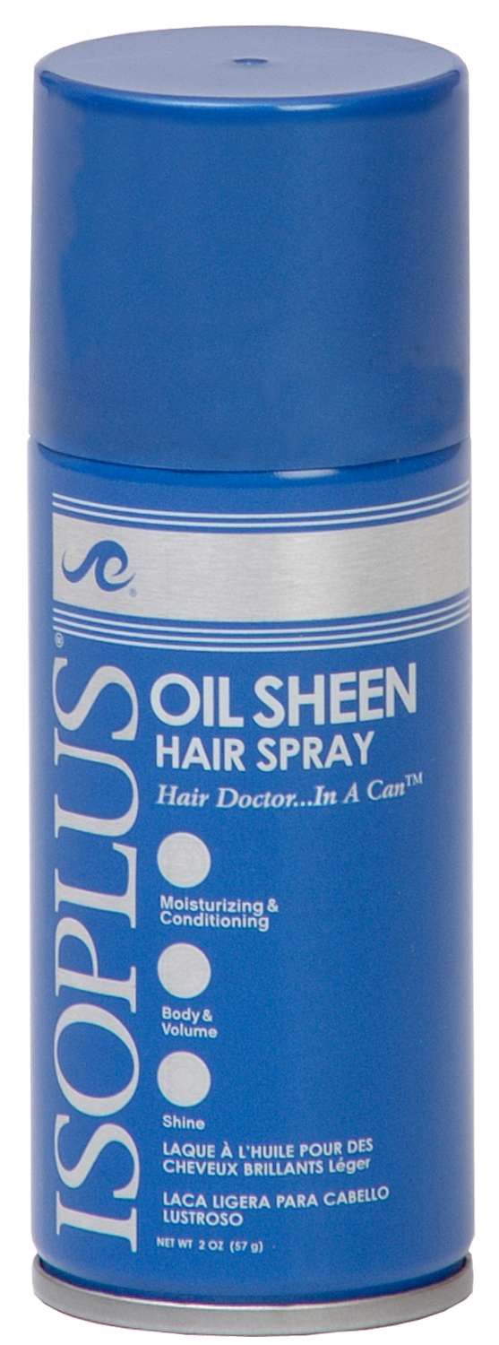 ISOPLUS OIL SHEEN PROTECTIVE HAIR SPRAY 2 OZ