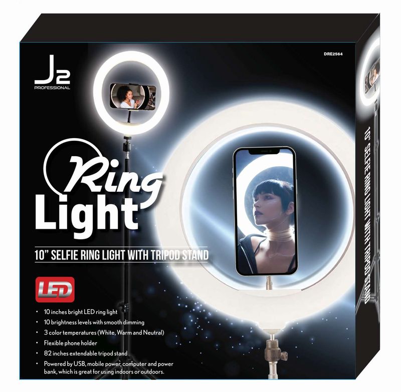 J2 RING LIGHT LED 10 INCH 10 INCH