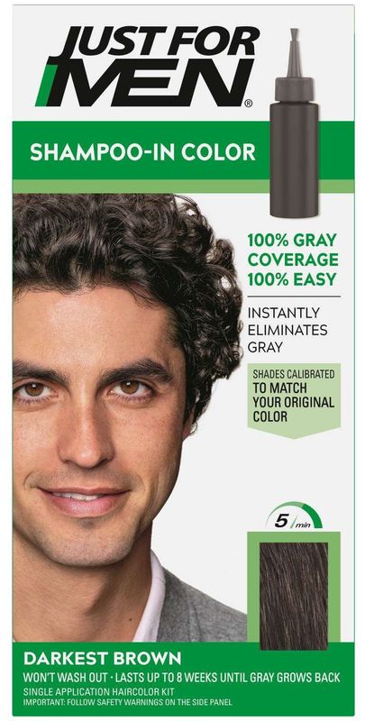 JFMEN HAIR COLOR H-50 DARKEST BROWN KIT