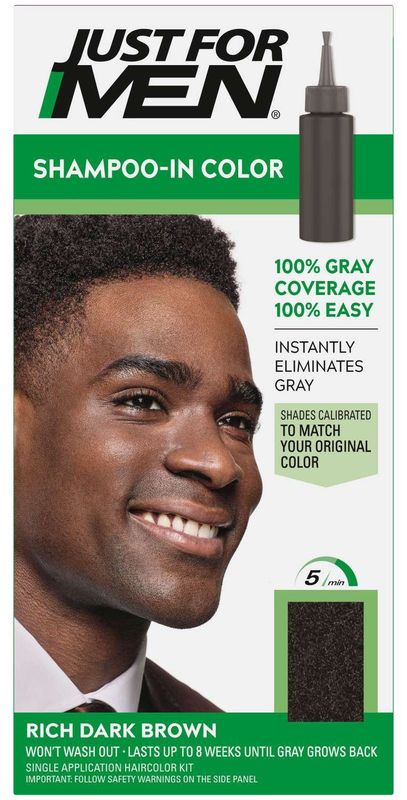 JFMEN HAIR COLOR H-47 RICH DARK BROWN KIT