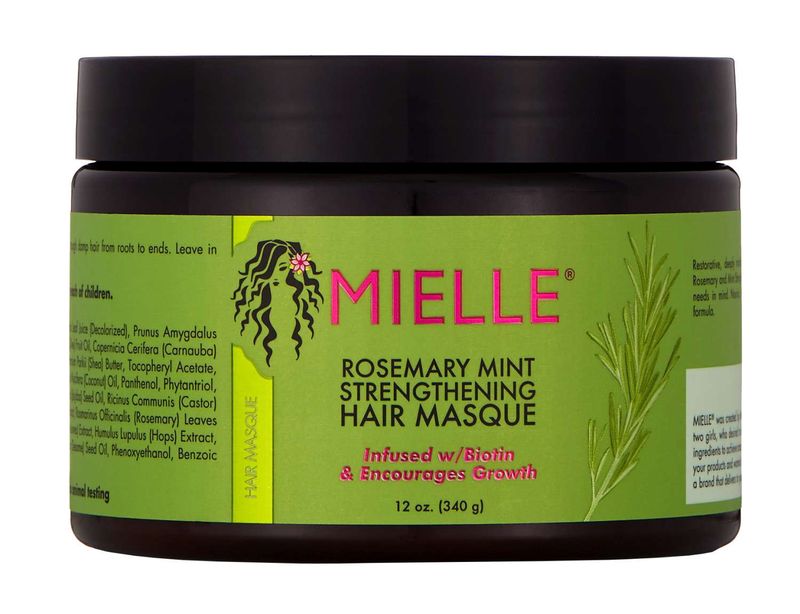 MIELLE ROSE/MINT HAIR MASQUE 12 OZ