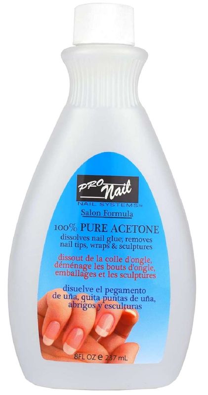 PRONAIL PURE ACETONE / NAIL POLISH REMOVER 8OZ (DZ)