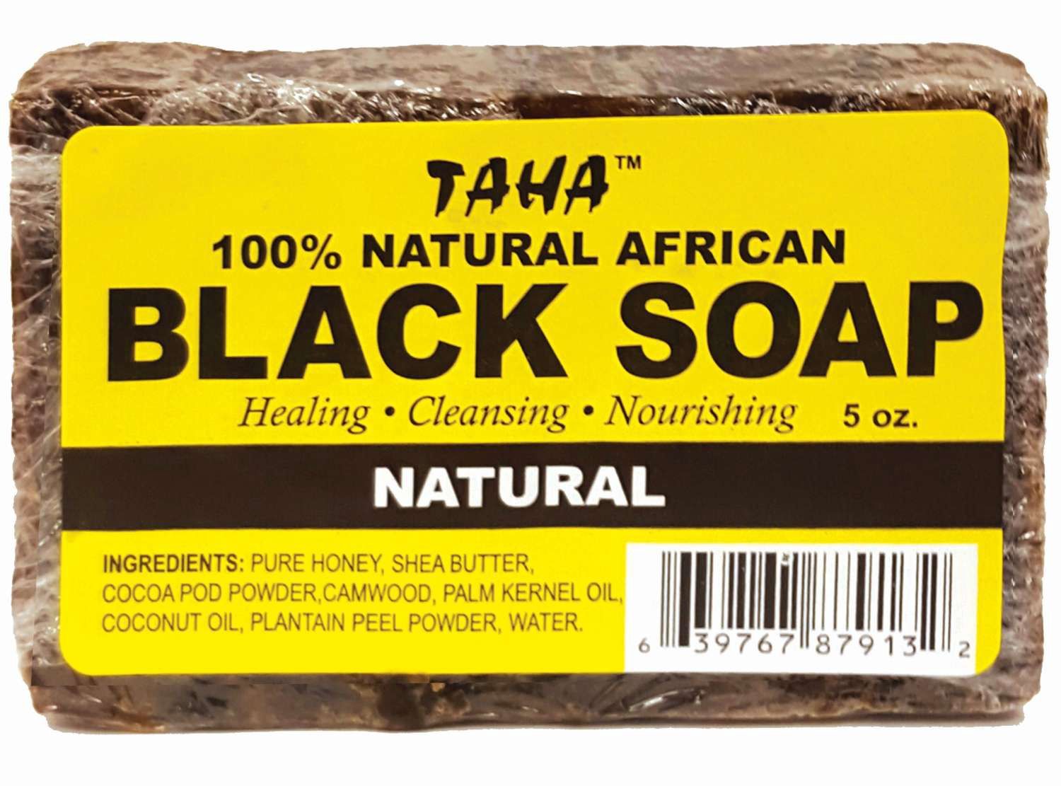 TAHA BLACK SOAP [NATURAL] 5 OZ