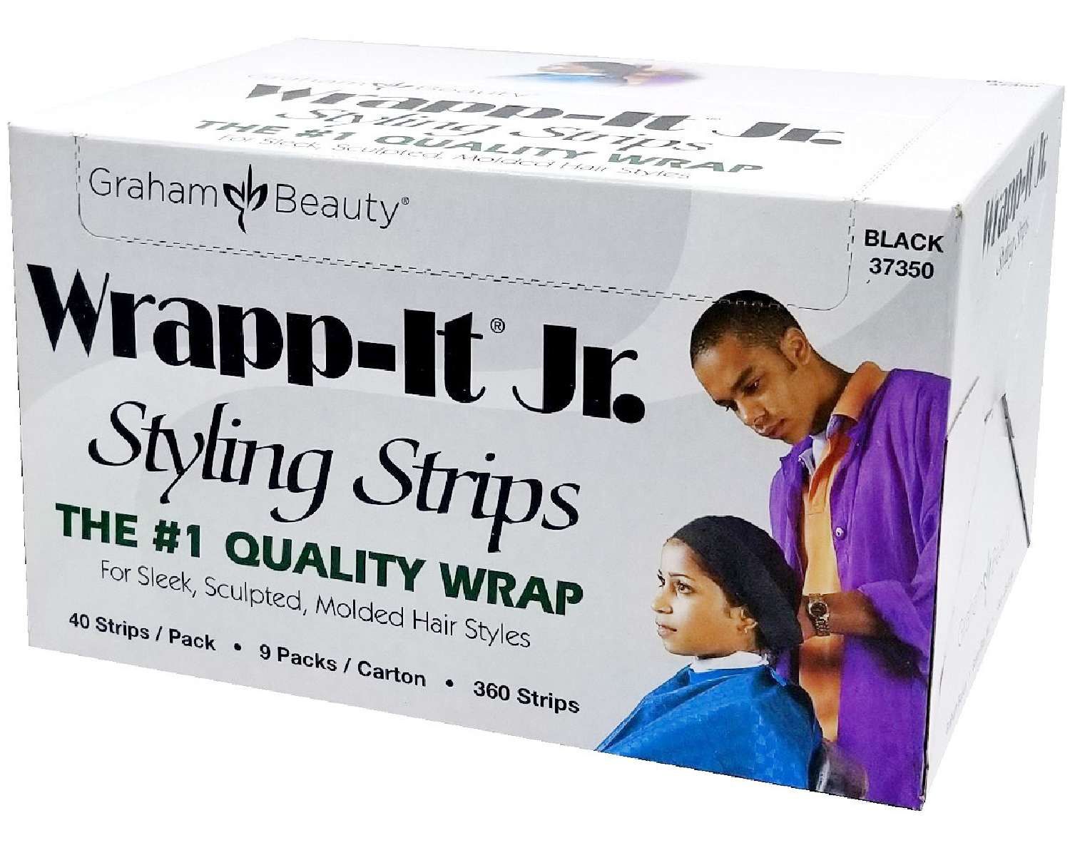 WRAPP-IT JR BLACK 40STRIPS/9PK/BX 4BX/CS