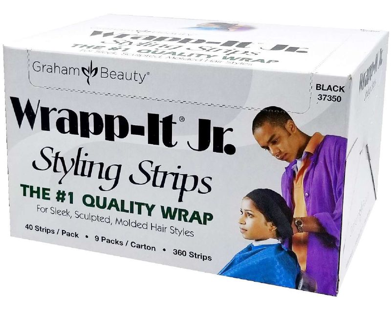 WRAPP-IT JR BLACK 40STRIPS/9PK/BX 4BX/CS