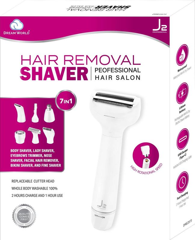 J2 H/T SHAVER HAIR REMOVER WHITE
