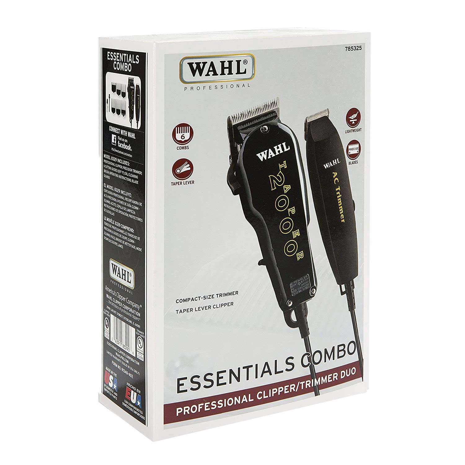WAHL CLIPPER ESSENCIAL COMBO 6 ATT