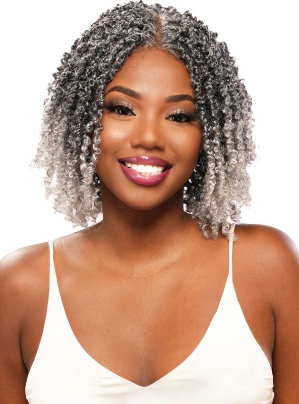 Destiny Green LACE GLULESS Wig Bohemian YANKI TWIST (PARTING HD LACE) 12”