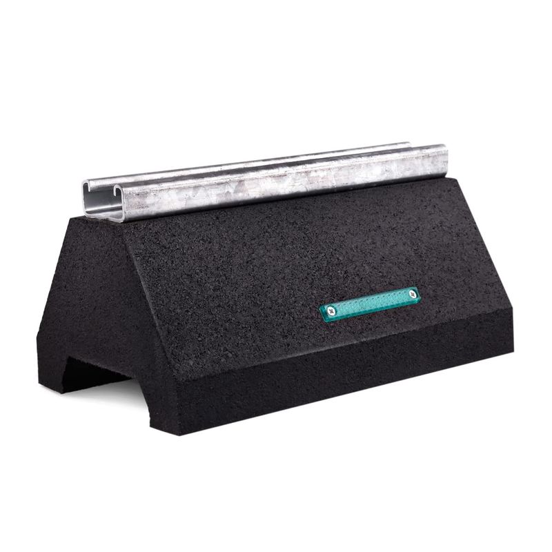 10 in. Rooftop Support Block with 14-Gauge Steel Solid Strut Channel Type B