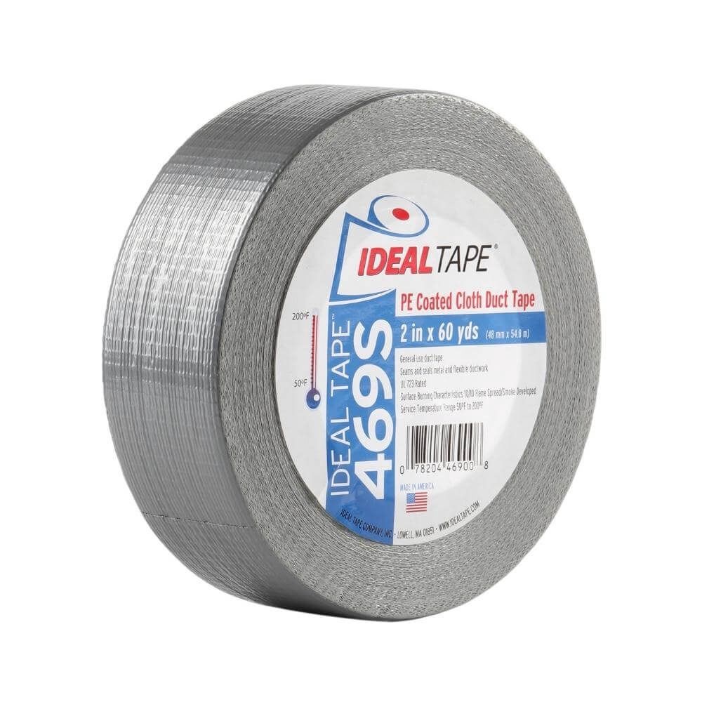 Ideal Tape - 2" * 60 YDS Black Cloth Duct Tape