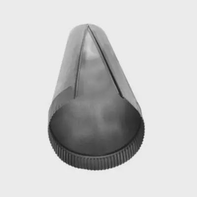 4" x 5FT Joint Round Snaplock Pipe - 26 Gauge