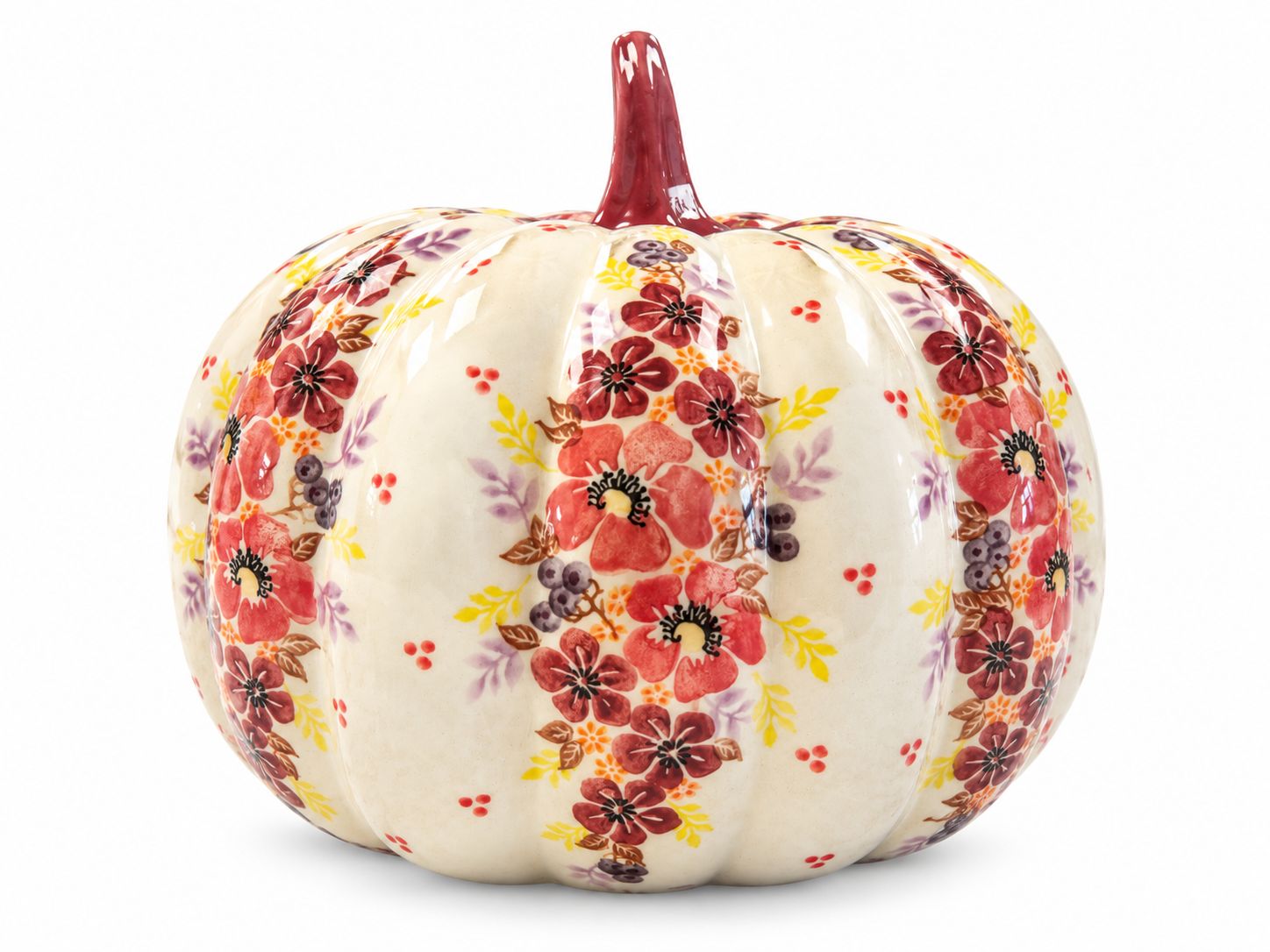 Lidia's Polish Pottery - Jack O'Lantern,  Large Luminary