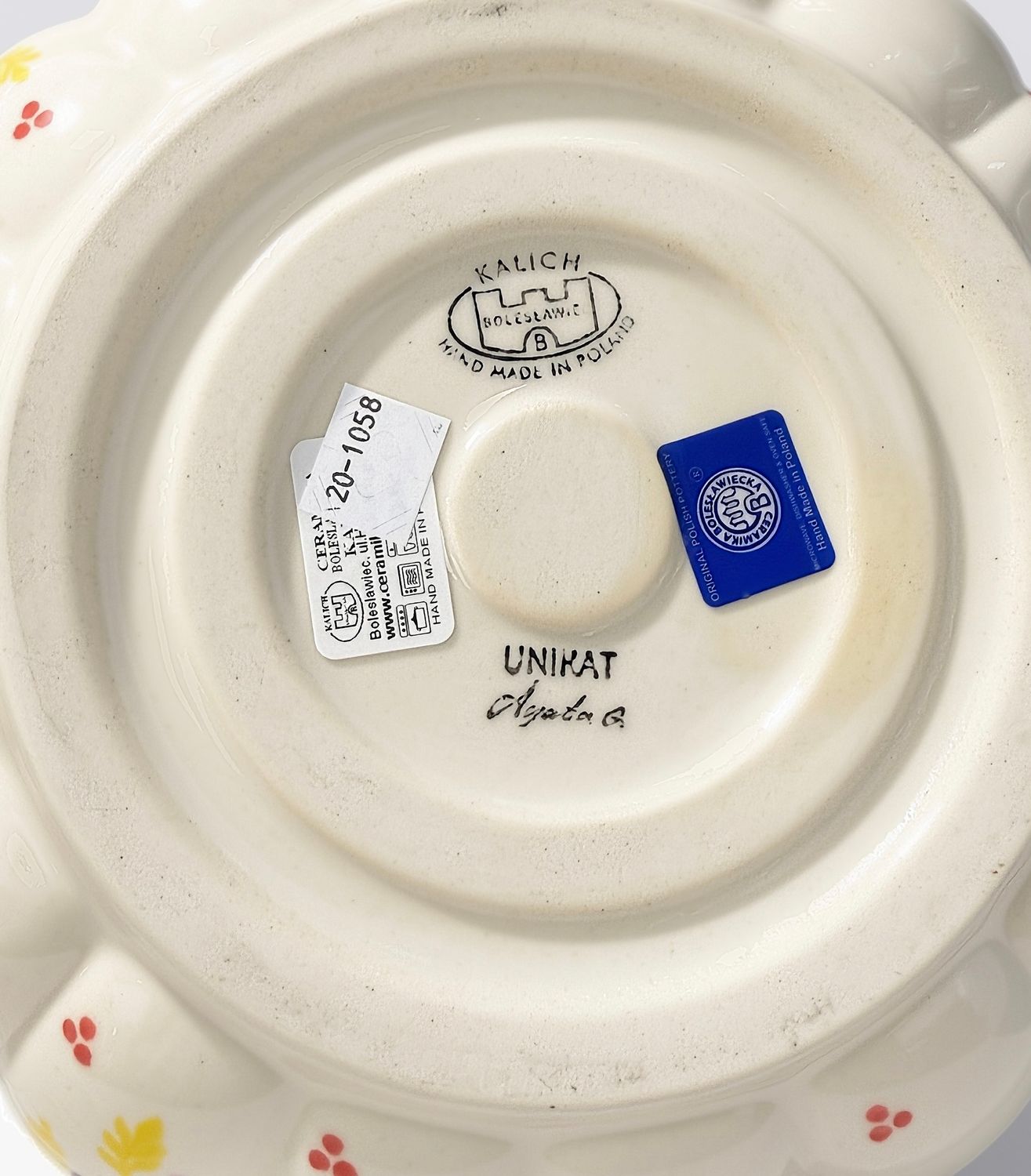 Lidia's Polish Pottery - Jack O'Lantern,  Large Luminary