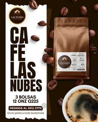 Combo 3× Café Las Nubes 12 oz molido – Tueste Medio Nuevo Oriente