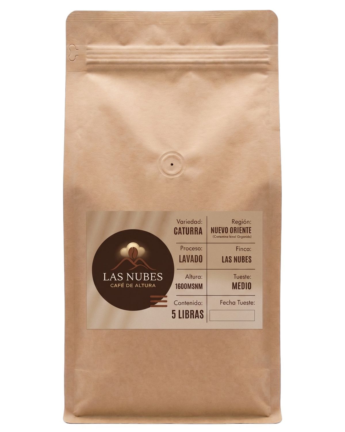 Café Las Nubes Guatemala MOLIDO – Finca Las Nubes, tueste medio 5 LB