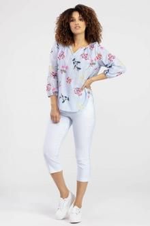 Tribal Floral Top, Size: XS