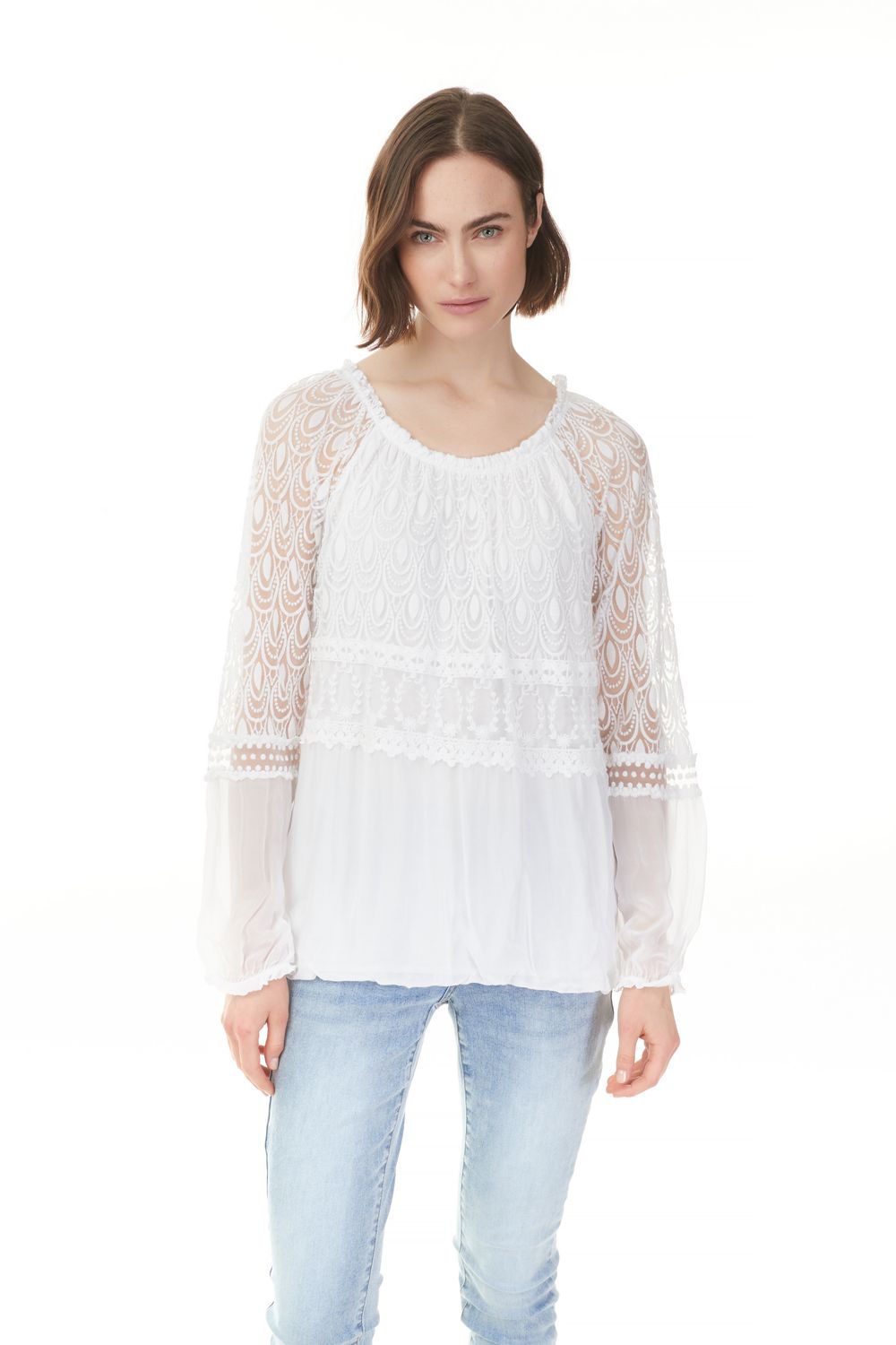Blouse, Color: White, Size: S