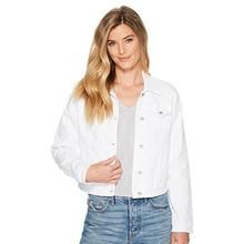 Tribal White Jean Jacket, Size: S