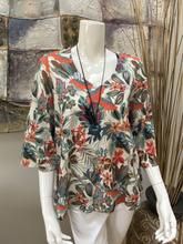 Floral Top With Necklace, Size: S