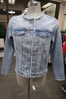 Jean Jacket, Color: Denim, Size: S