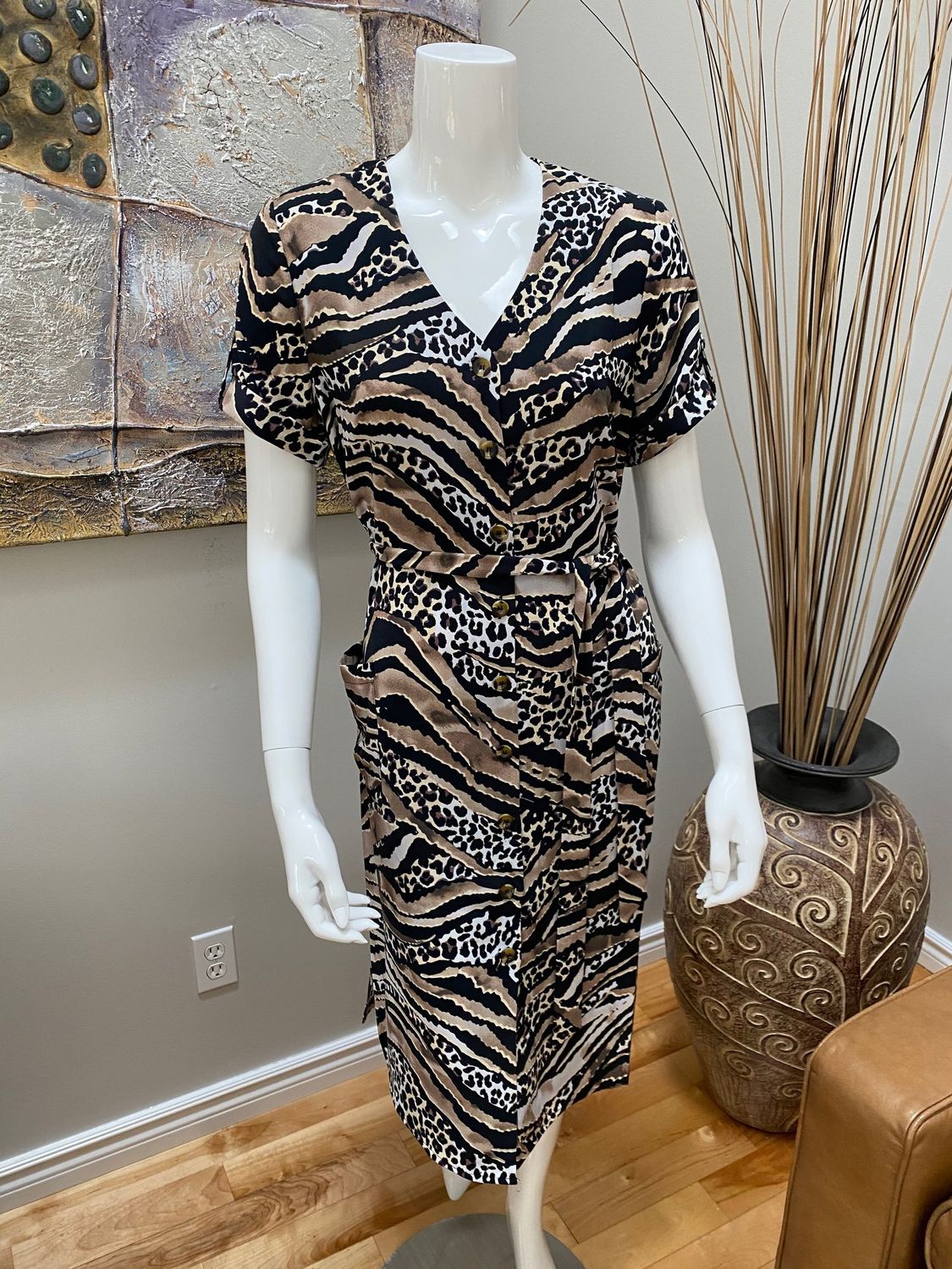 Short Sleeve Dress, Size: M
