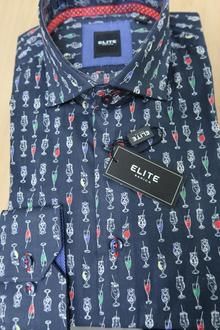 Long Sleeve Collared Shirt, Size: L