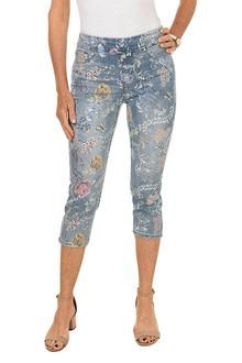 Tribal Floral Capri, Size: 6