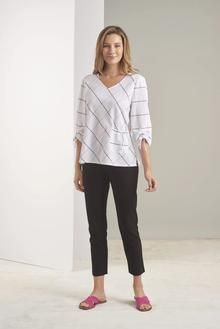 3/4 Sleeve V-neck Top