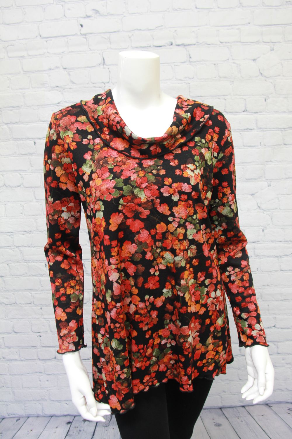 Persimmon Floral Tunic, Size: S