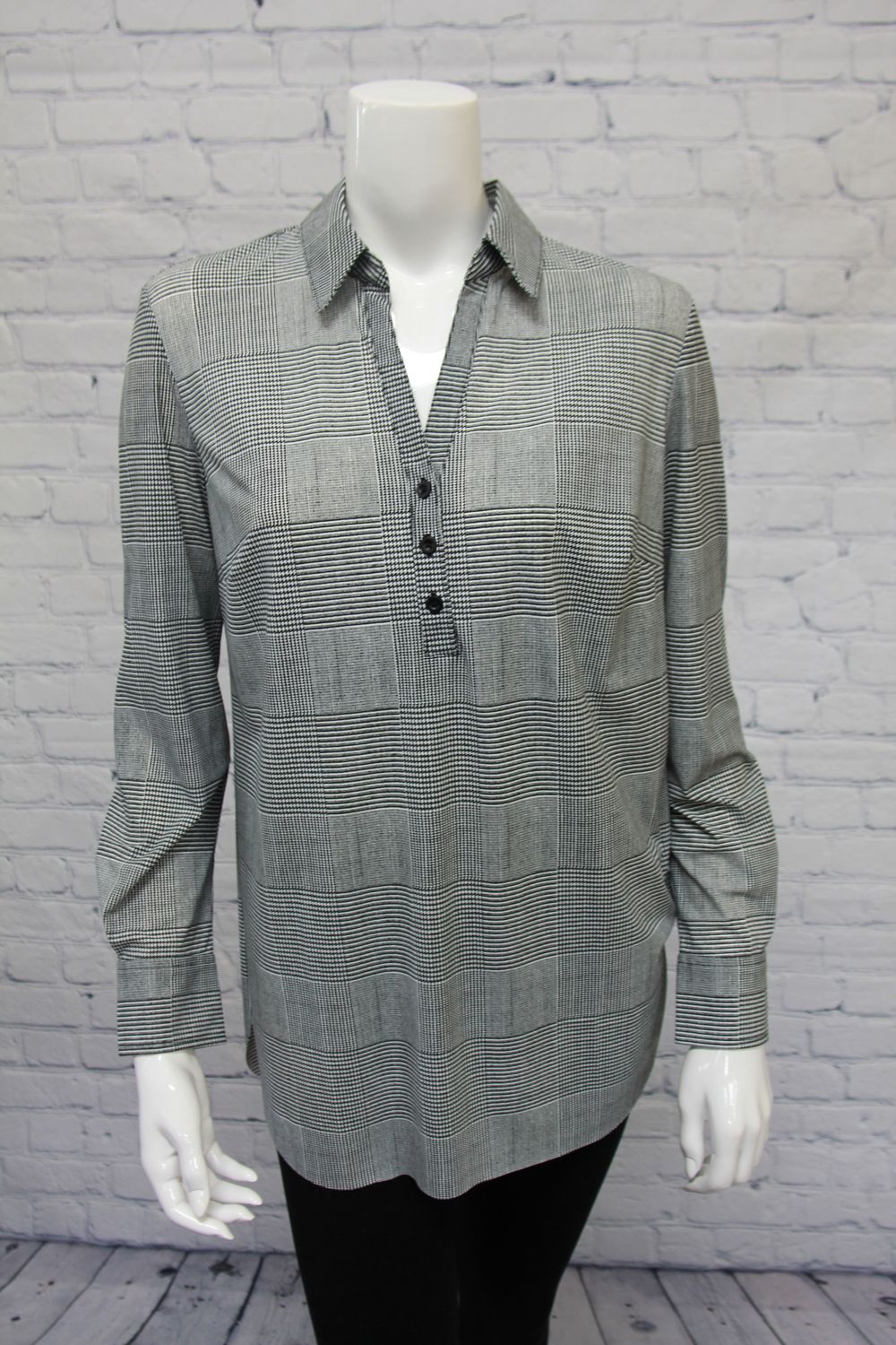 Black &amp; White Blouse