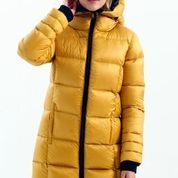 Real Down Long Puffer Coat, Size: S