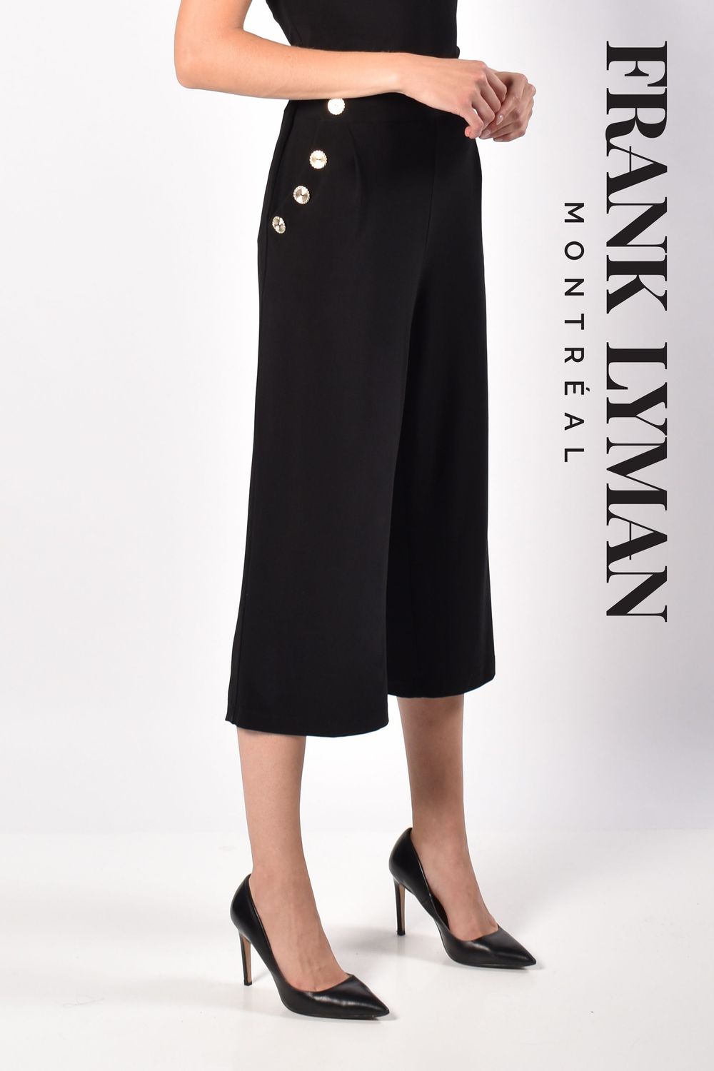 Black Knit Culottes