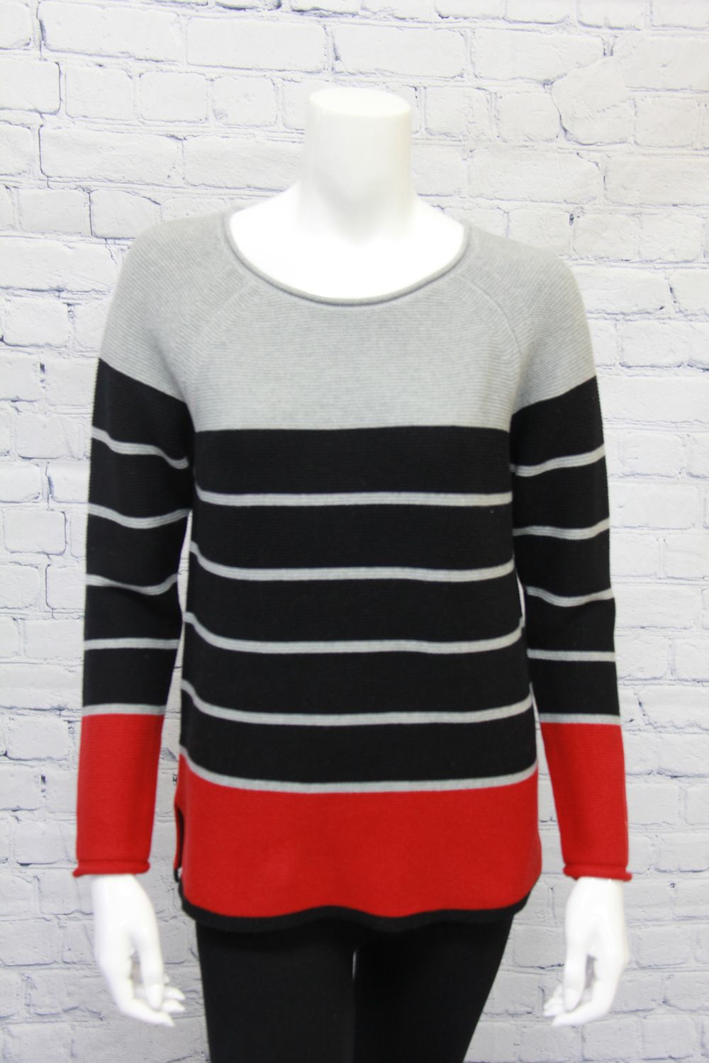 Textured Striped Sweater