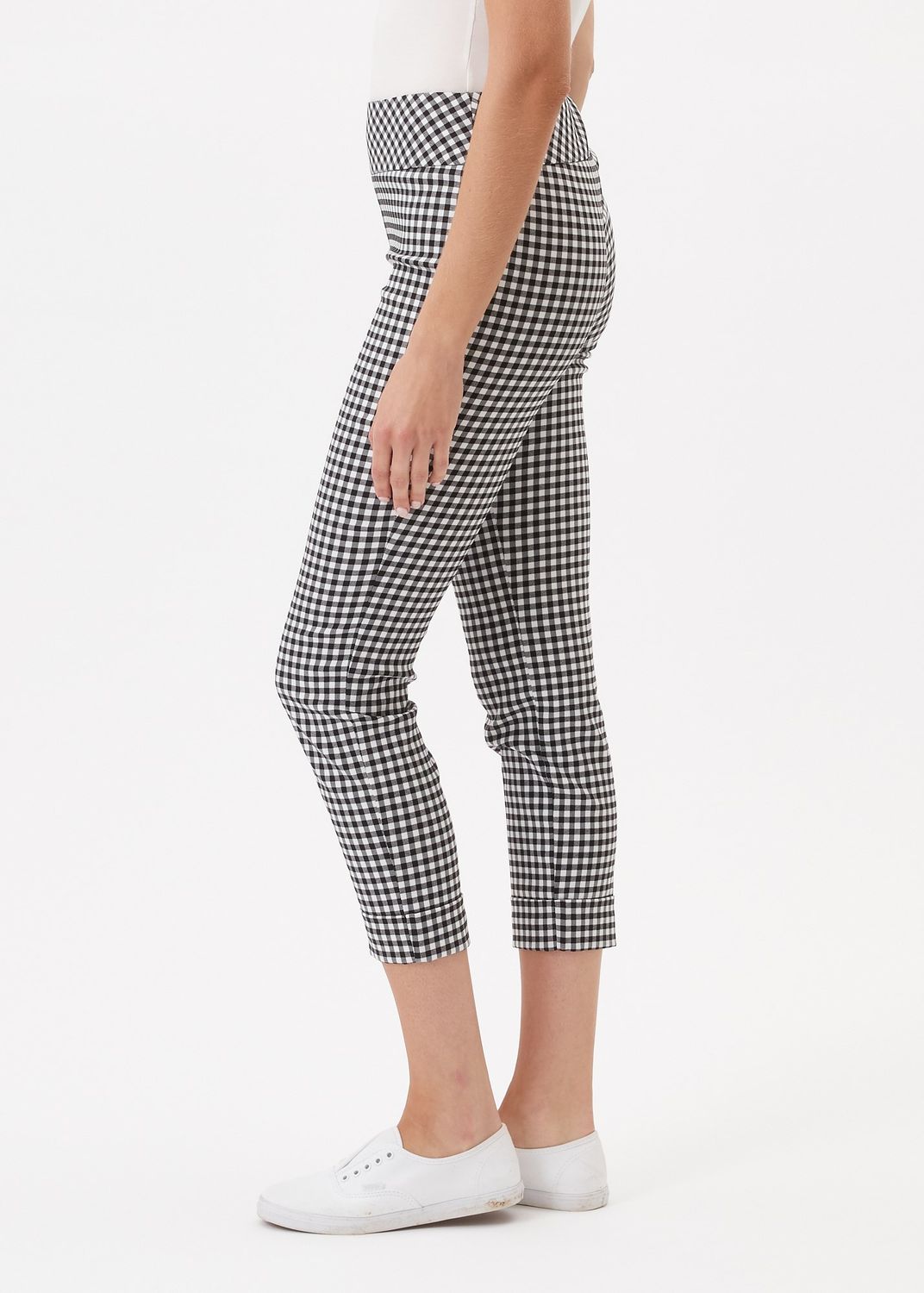Gingham Cuffed Pant