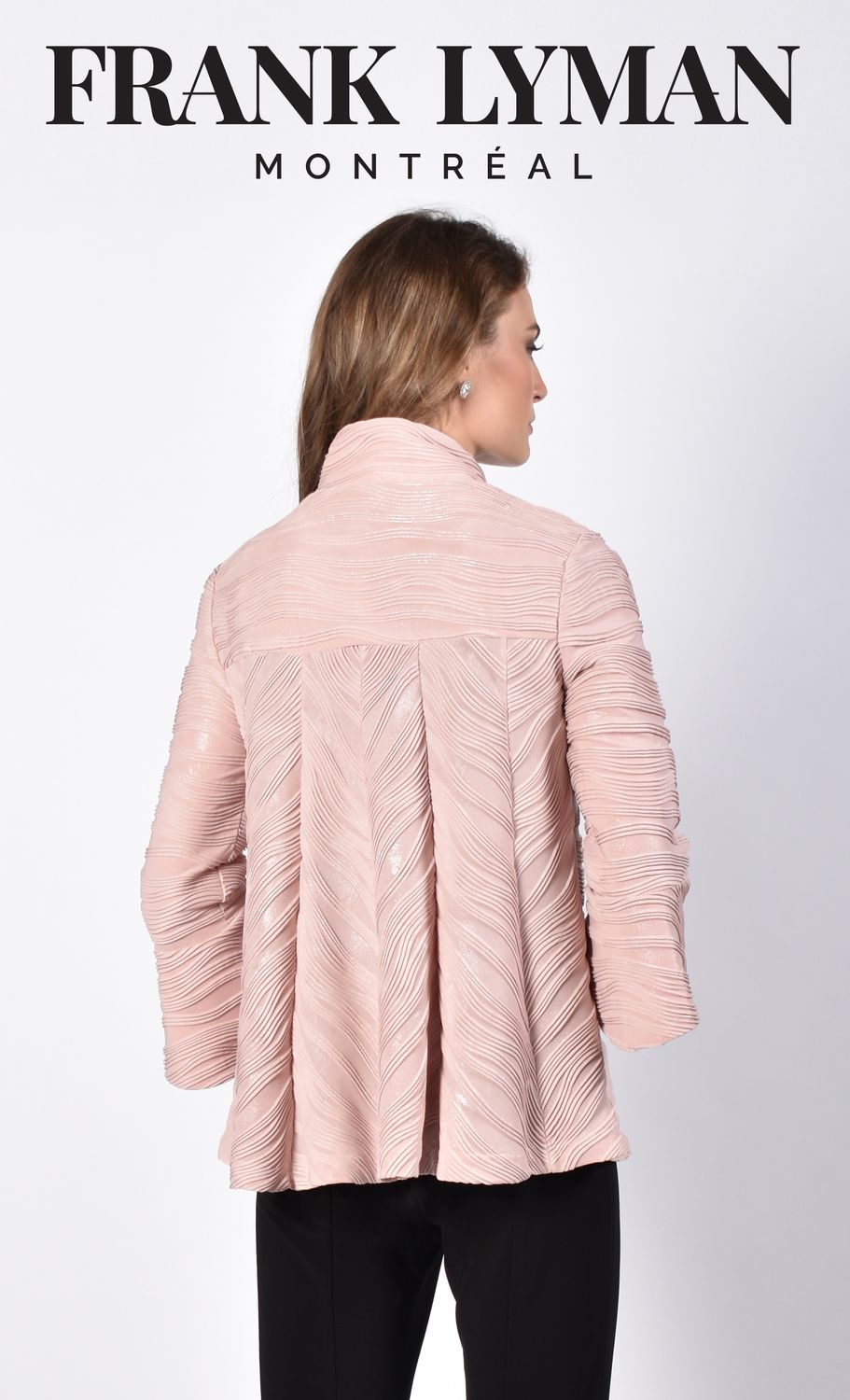 Blush &amp; Silver Knit Jacket, Size: 8