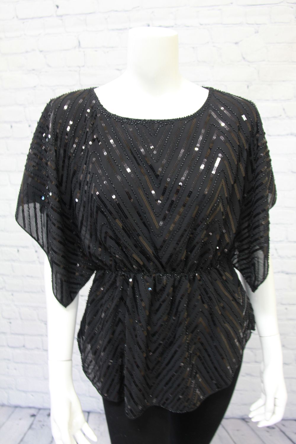 Sequin Blouse, Size: XS